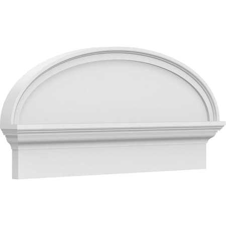 Ekena Millwork Elliptical Smooth Architectural Grade PVC Combination Pediment, 32"W x 14-7/8"H x 2-3/4"P PEDPC032X150ELL00